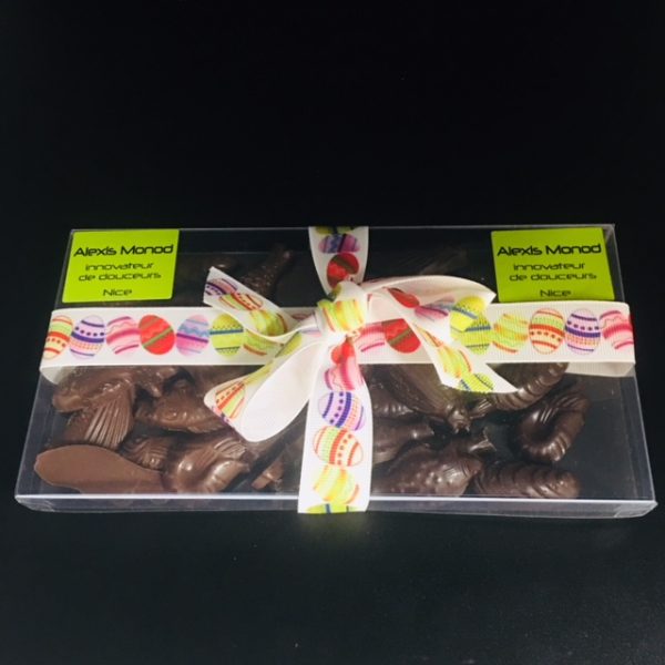 Boîte chocolat friture de Pâques