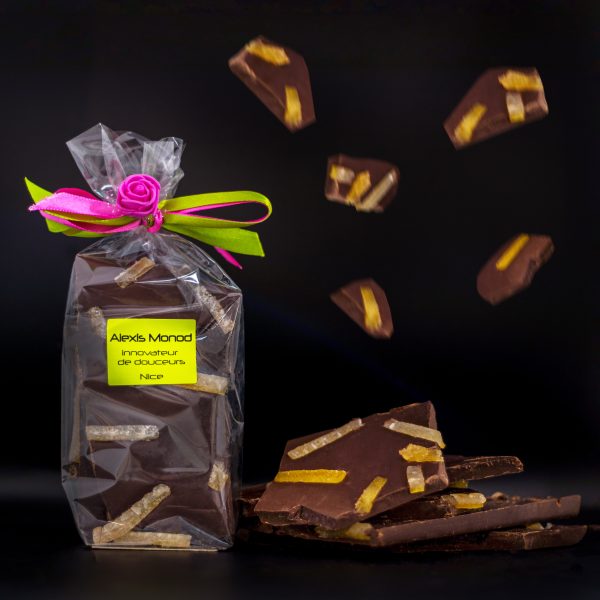 Chocolats Noirs aux citrons confits chocolaterie confiserie Nice Alexis monod