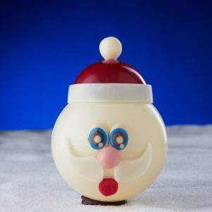 Père Noël en chocolat blanc chocolaterie nice