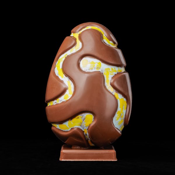 Œuf Source en chocolat noir ou lait garni - vendu uniquement sur Nice et (5 km aux alentours)