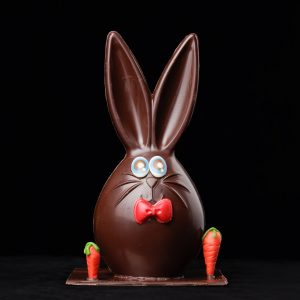 Lapin carotte en chocolat noir ou lait