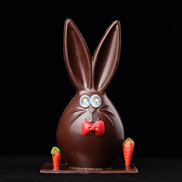 Lapin carotte en chocolat noir ou lait