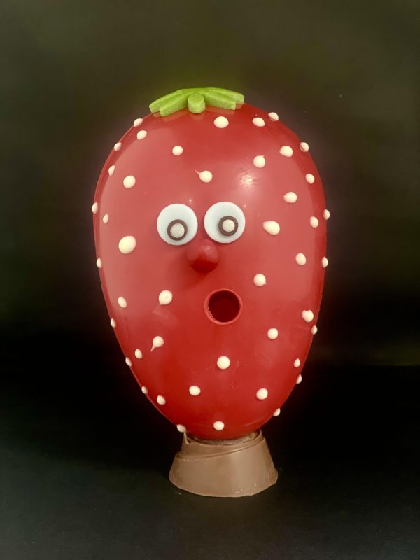 L'Œuf La Fraise chocolat blanc garni