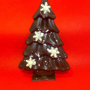 sapin de noel en chocolat noir et lait