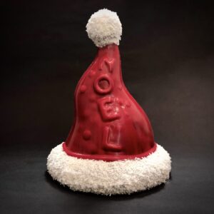Bonnet du Père Noël en chocolat noir