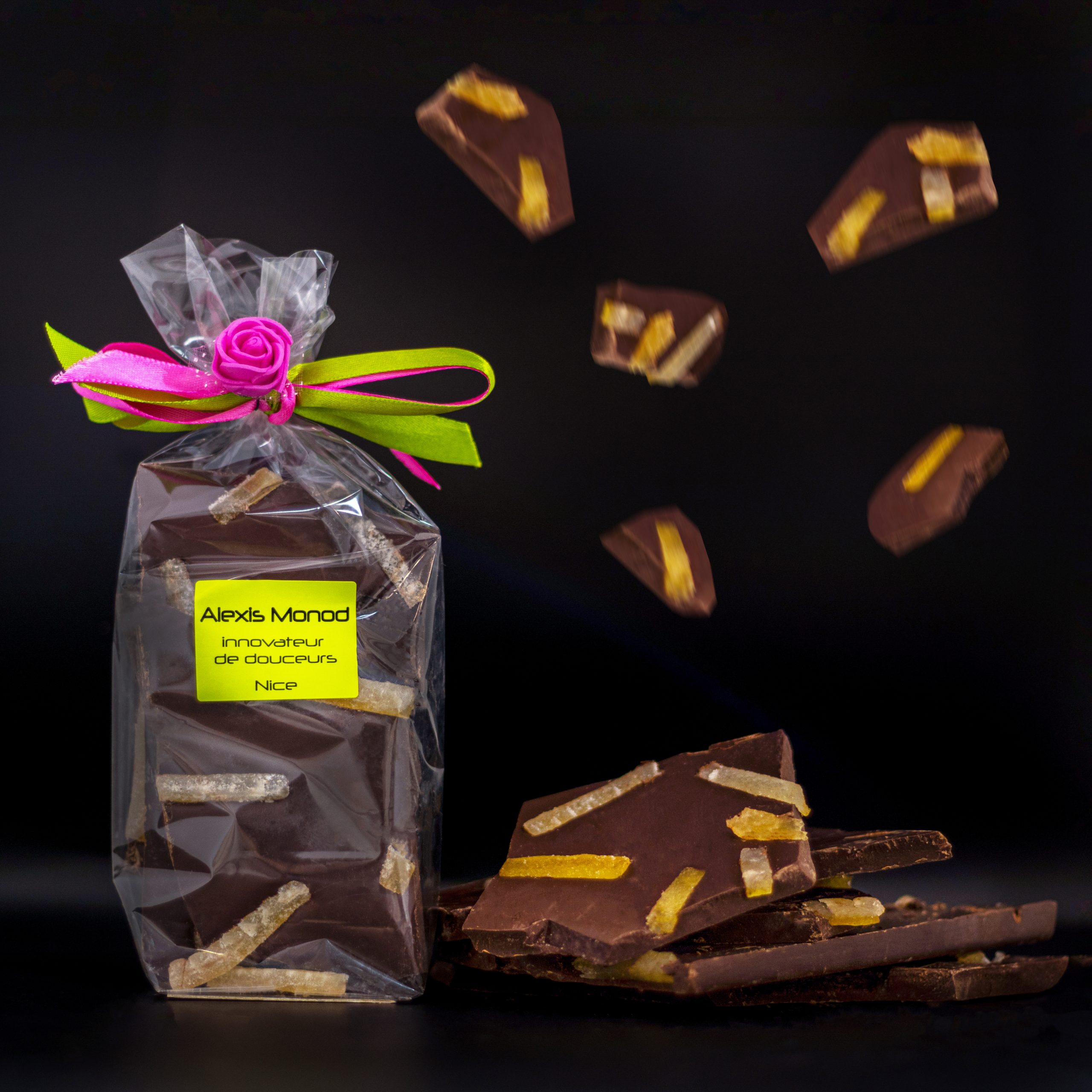 Chocolats Noirs aux Citrons Confits