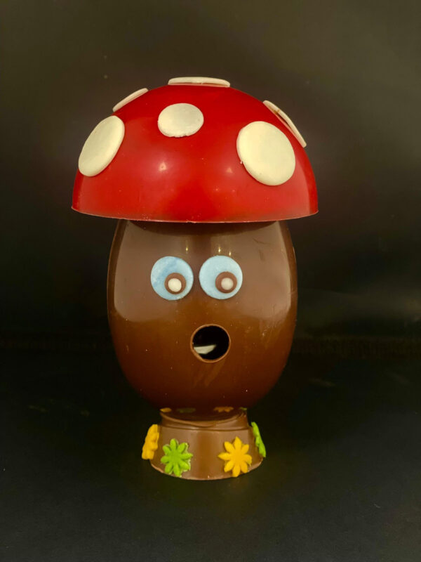 Le champignon en chocolat noir ou lait garni