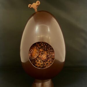 L'Oeuf l'Horloge chocolat noir ou lait garni