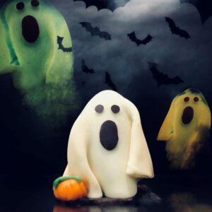 Le fantôme chocolat blanc et noir