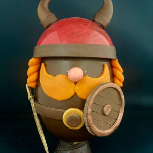 L'Œuf  de Pâques "Viking" chocolat lait garni