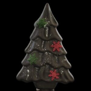 Sapin de Noël en chocolat noir ou lait 20 cm (vendu uniquement sur Nice et 5 km aux alentours)