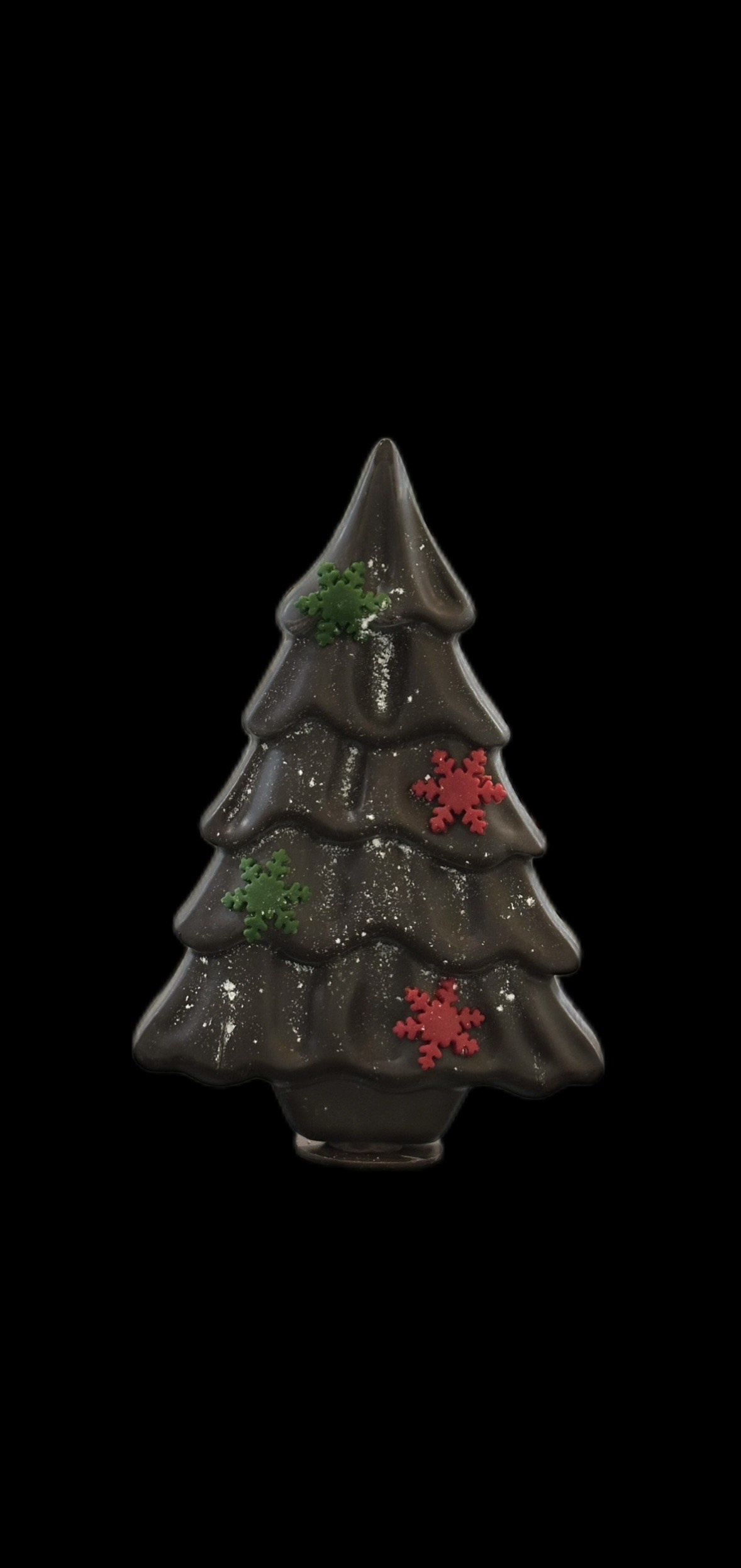 Sapin de Noël en chocolat noir ou lait 20 cm (vendu uniquement sur Nice et 5 km aux alentours)