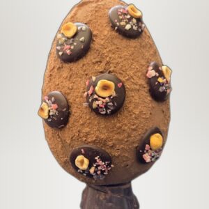 Œuf « Mendiants » — Chocolat noir ou lait — Garni