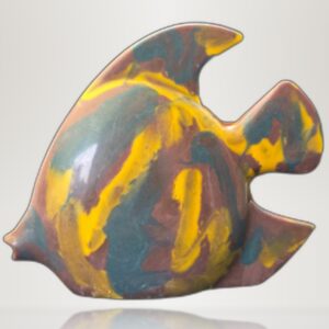 grand poisson chocolat bleu jaune