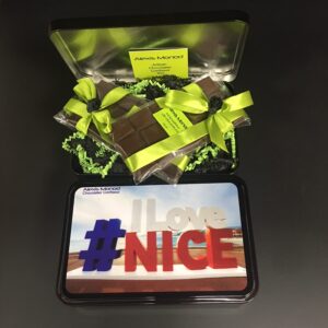 Boîte de deux tablettes de chocolat I Love Nice v2