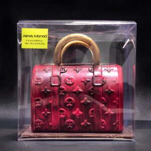 Sac à main en chocolat noir