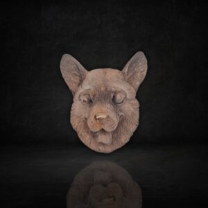 Chien en chocolat noir lait