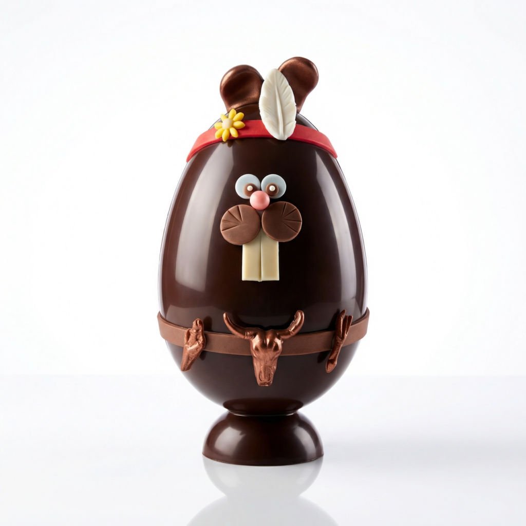 Oeuf de Pâques Lapin Indien - Création artisanale Alexis Monod Nice